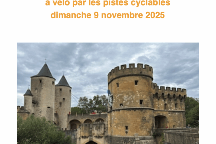 Balade découverte du patrimoine messin à vélo par les pistes cyclables dimanche 9 novembre 2025